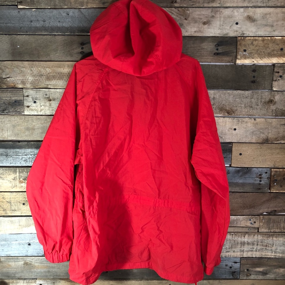 Eddie Bauer Red Pullover Rain Jacket - image 7